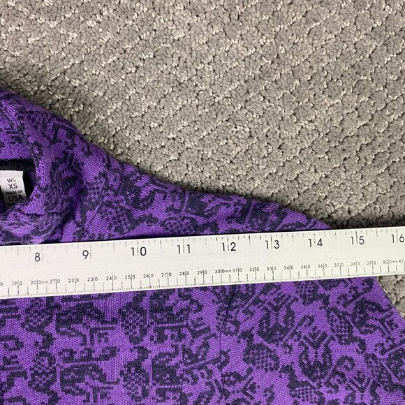 Ibex Full Zip Sweater Jacket Women's XS Purple Zque Merino Wool Mock Neck - Picture 13 of 15